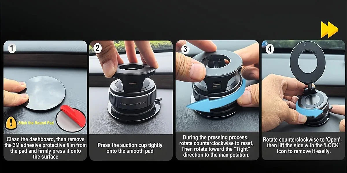 Vacuum magnetic phone holder (MagSafe compatible)